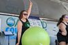 Community cardio drumming moment