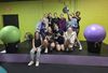 Community cardio drumming moment
