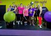 Community cardio drumming moment