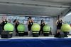 Community cardio drumming moment